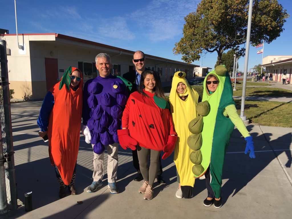 Maryland Elementary teachers in fruit costume