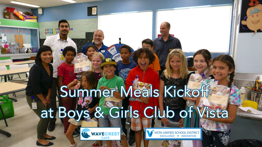 Summer meals kickoff Boys & Girls Club Vista