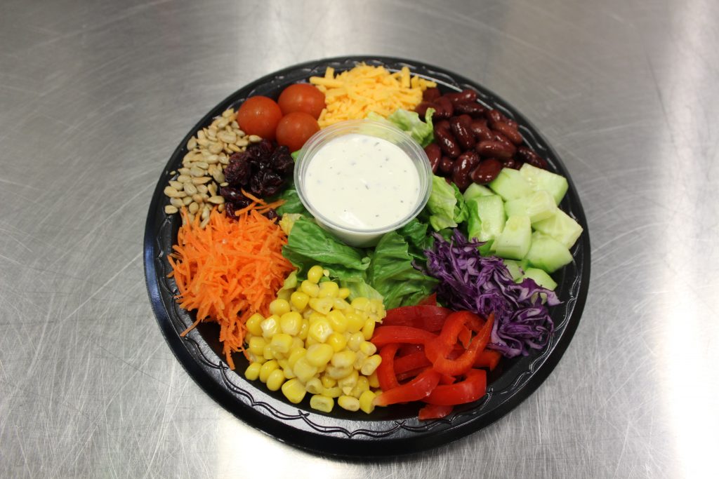 Colorful rainbow salad