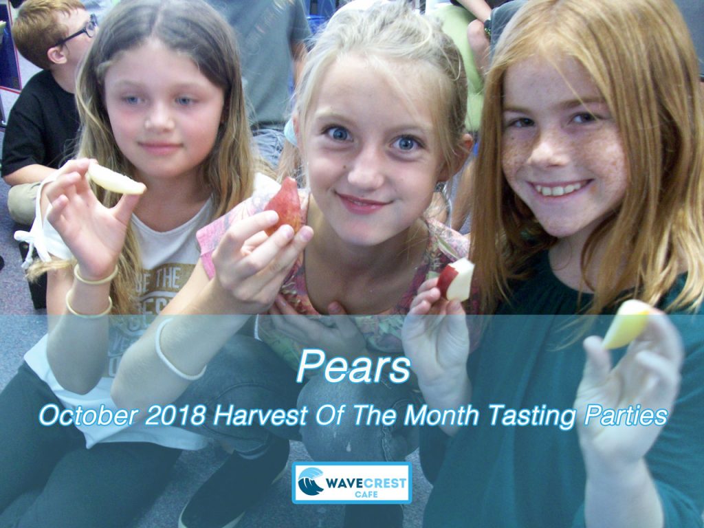 Pears - October 2018 harvest of the month tasting parties
