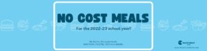No cost school meals banner