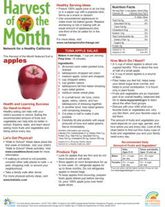 Harvest of the Month newsletter on apples