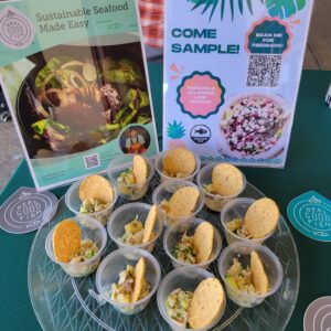 Samples of ceviche